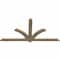 Ekena Millwork Redmond Rough Sawn Timber Gable Bracket, Douglas Fir, 72"W x 36"H x 2"D x 4"F, 12/12 Pitch GBW072X36X0204RED00RDF - alternate 2